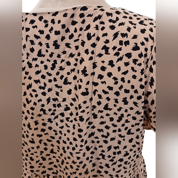 Savanna Jane Colorful Cheetah Print Embroidered Dress Size Large Womans Boho - Picture 4 of 11